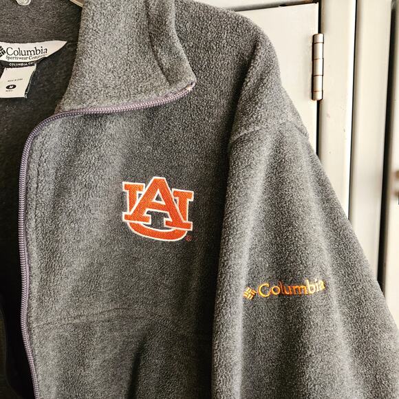 Columbia Mens full zip jacket Auburn Tigers logo - size medium - Picture 4 of 7
